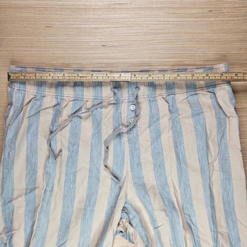 Gap Body Womens Pajama Lounge Pants Striped Drawstring Medium 32x29 Flow - Picture 8 of 13